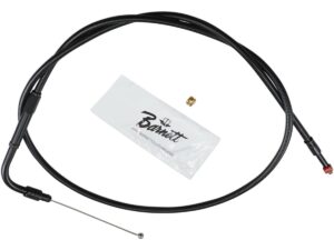 Stealth Series Throttle Cable 45 ° Black Vinyl All Black 32″