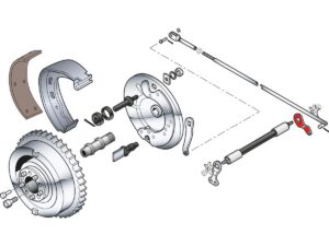 BRAKE SHAFT LEVER LEFT