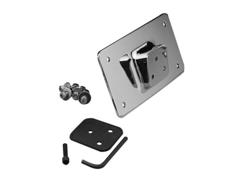Laydown License Plate Mount Kit US Specification. Mounts Directly to OEM Hole Pattern on Rear Fender. Chrome – Bild 3