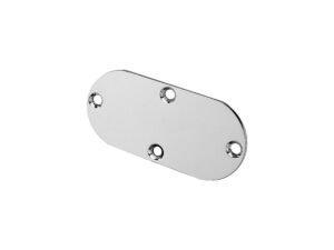 Flat Inspection Cover Without countersunk holes Chrome