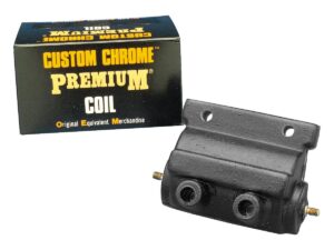 Custom Chrome Premium Ignition Coil Black 4 Ohm Dual Fire
