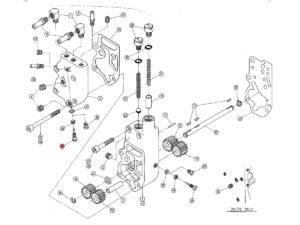 ADJUST.SCREW-CHAIN OILER Adjuster Screw