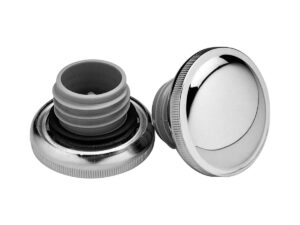 OEM-Style Screw-Inn Gas Cap Set of left and right caps (Vented and Non-vented) Chrome