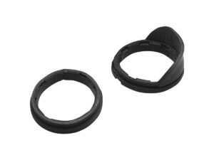Rubber Mounting Gaskets with Visor Black
