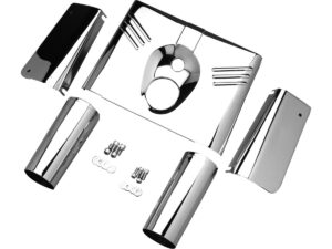 5-Piece Fork Tins for FL Softail Models With fork sliders Chrome