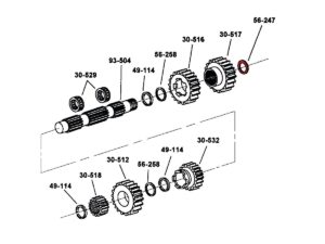 SPACER, COUNTERSHAFT
