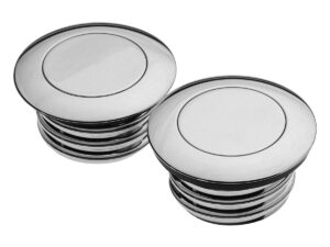 Screw In Pop-Up Gas Cap Set Vented and non-Vented set Chrome