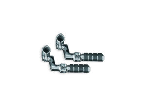 Small ISO Highway Pegs with Offset & 1-1/4″ Magnum Quick Clamps Chrome