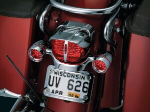Slotted Taillight Cover Chrome
