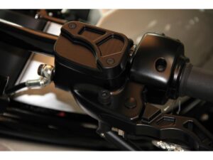Custom Brake- and Clutch Master Cylinder Cover Black Powder Coated