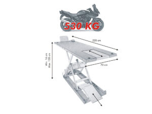 EH 530 Motorcycle Lift Blue