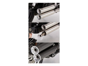 Double Groove Slip-On Muffler 2 in 2 Polished