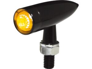 Mono Bullet LED Turn Signal Black Anodized Clear LED