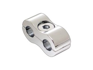 THROTTLE / IDLE CABLE CLAMP CHROME