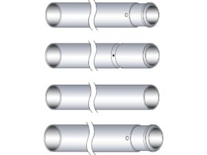 41mm Fork Tubes 80-84 FXDWG +2″ Show Chrome 26,75″