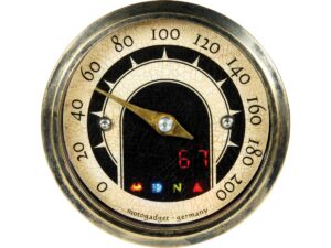 mst vintage Speedometer Scale: 200 mph