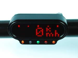 Motoscope Mini Combi Frame with Indicator Lights, Black Instrument Frame