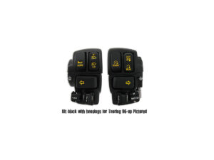 Backlit Hand Control Switch and Housing Kit With backlit siwtches Black