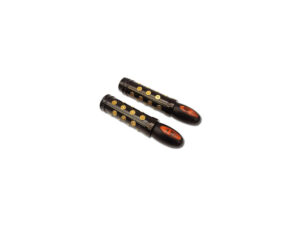Magnum Bullet Grips for Kellermann Turn Signals Black 1″ Cable operated