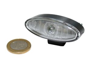 Mini Oval LED Taillight Black LED