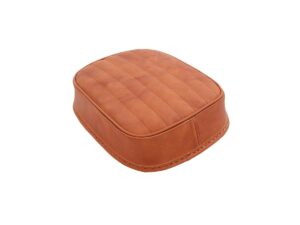 Vertical Suction Cup Pillion Pad Brown Leather