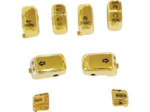 8 PC Switch Cap Set with Audio Gold Hand Control Switch Cap Kit With audio button