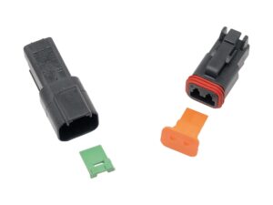2 Wire Female Connector Housing Black