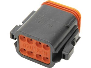 8 Wire Male Connector Housing Black
