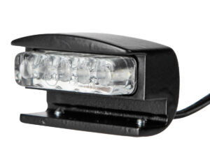 LED License Plate Light Black