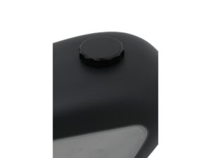 Deluxe Scalloped Gas Cap Set of left and right caps (Vented and Non-vented) Black
