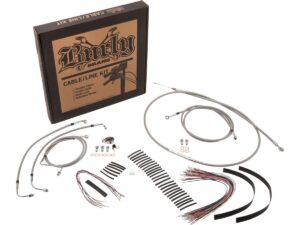 18″ Ape Cable Kit Stainless Steel Clear Coat Non-ABS