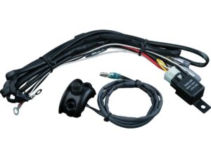 Driving Light Wiring & Relay Kit with Control Mounted Switch, Black Driving Light Wiring & Relay Kit with Control Mounted Switch