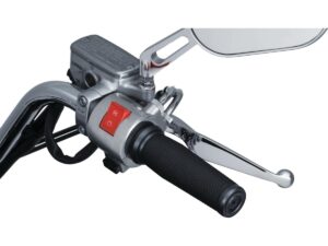 Thresher Open Ends Grips Open grip ends with bar mounted end caps Black 1″ Satin Cable operated Throttle By Wire