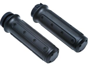 Heavy Industry Grips Black 1″ Satin Cable operated