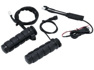 ISO Heated Grips Black 1″ Gloss Dual Cable