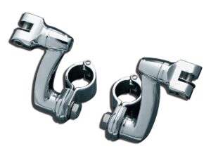 Longhorn Offset Peg Mounts With 1-1/4″ Magnum Quick Clamps Black, Gloss