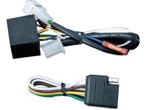 Trailer Wiring Harness 5 to 4 Wire Converter Black