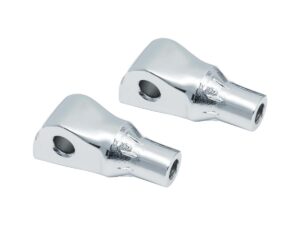 Tapered Passenger Peg Adapter , Chrome Peg Adapters Smooth Chrome