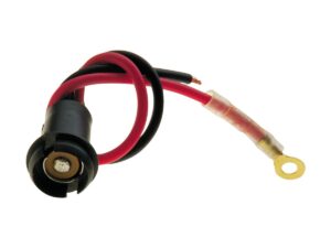 2-Wire Late Speedometer Light Bulb Socket for Fat Bob Speedometers Black