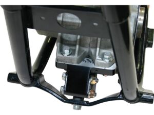 Dyna Front Engine Bracket Allows the rider to dial in the engine to perfect power train alignment. Eliminating the guess work by sliding the engine left or right using the built in hash marks.