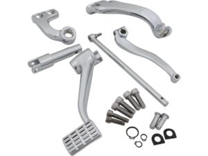Mid Control Kit, Forged Aluminum, 2″ Forward, without Pegs, Chrome Mid-Control Kit