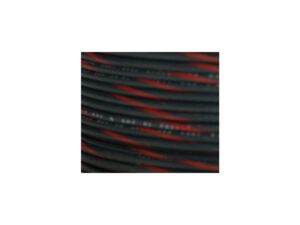 OEM Colored 1mm Wire Spools Black, Red Stripe
