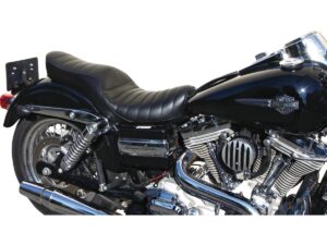 Horizontal Seat Black Synthetic Leather