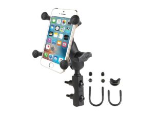 RAM Combination Brake/Clutch Reservoir U-Bolt Mount With Short Arm And Universal X-Grip Cell/Iphone Cradle