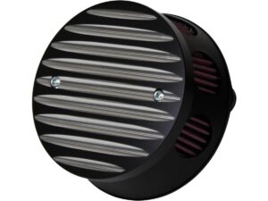 Grooved Line Air Cleaner Black Anodized