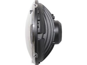 Type 3 7″ Headlight Insert Black bulb shield Black Clear