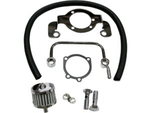 Breather Kit with Mounting Bracket Chrome
