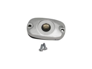 Smooth Master Cylinder Cover With sight glass Chrome