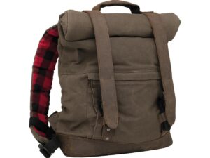 Back Pack, Voyager Luggage, Made Of Wet Waxed UV-Treated Cotton, Leather Paneling Back Pack