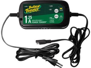 1.25 Amp, 6/12V Dual Select, Lead Acid/Lithium Battery Charger